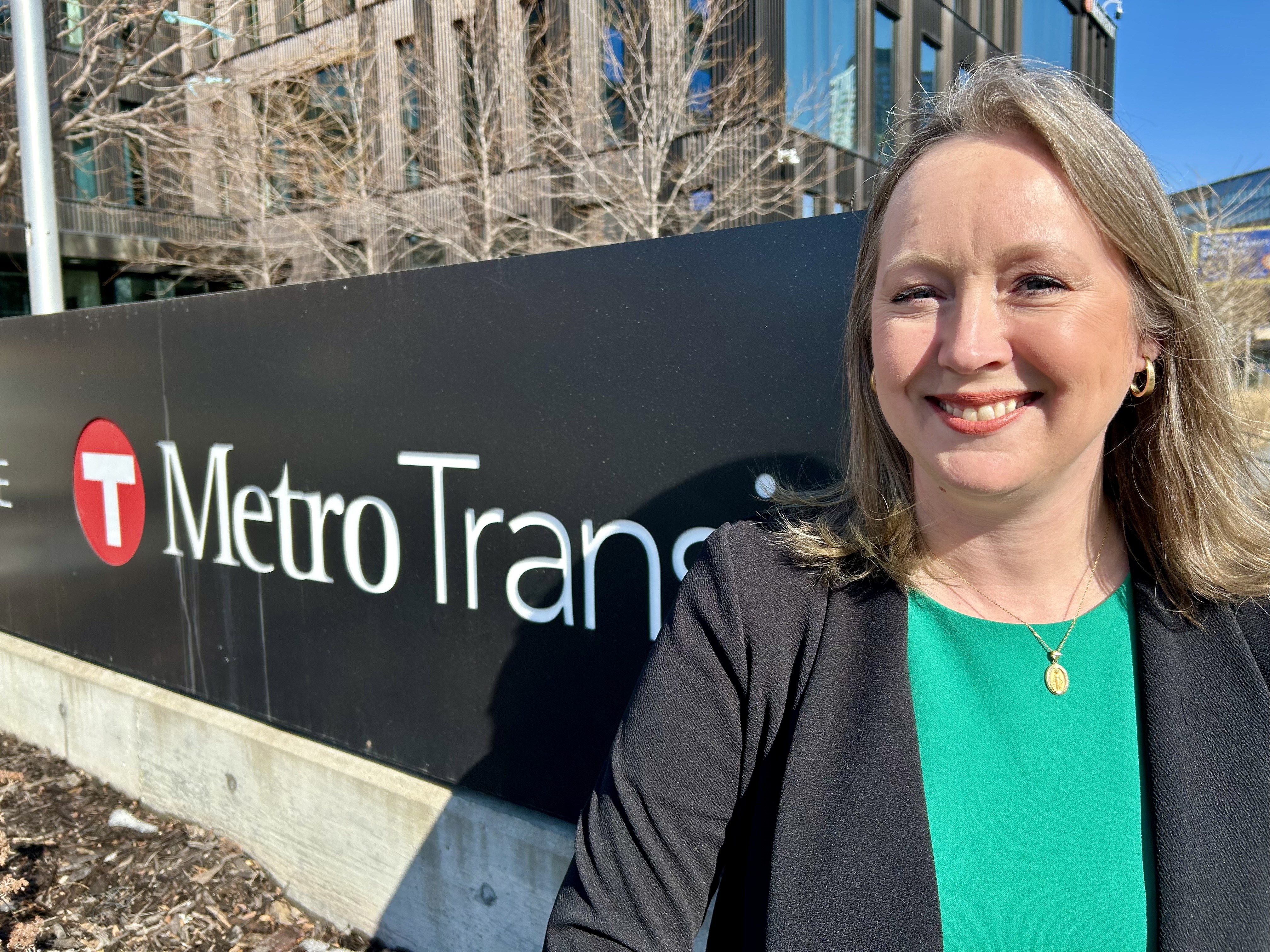 Erin Mitchell at the Metro Transit headquarters in Minneapolis.